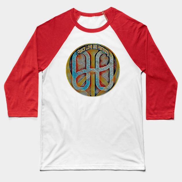 Peace Love & Harmony ONE Neon Baseball T-Shirt by Peace Love and Harmony